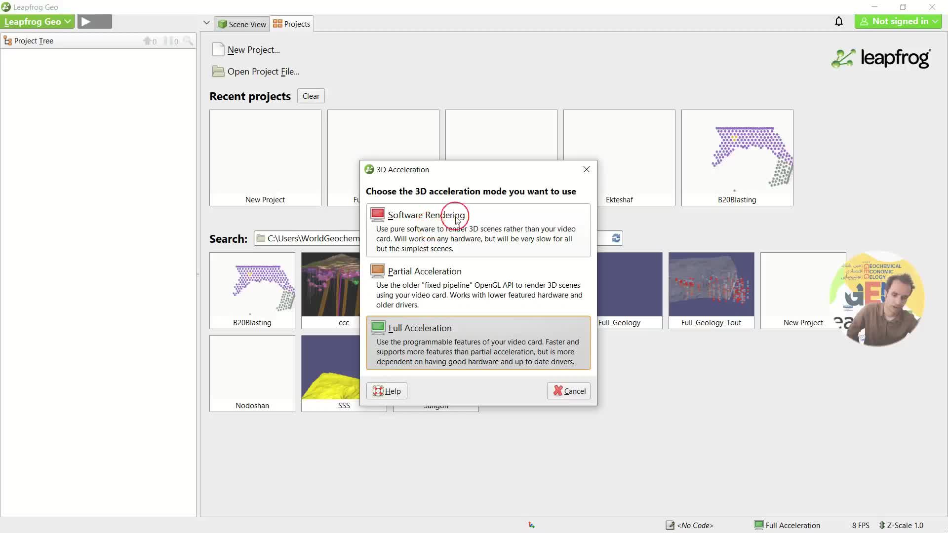 ویدئو سوم، معرفی ویژگی های سیستم مورد نیاز اجرای نرم افزار Leapfrog Geo