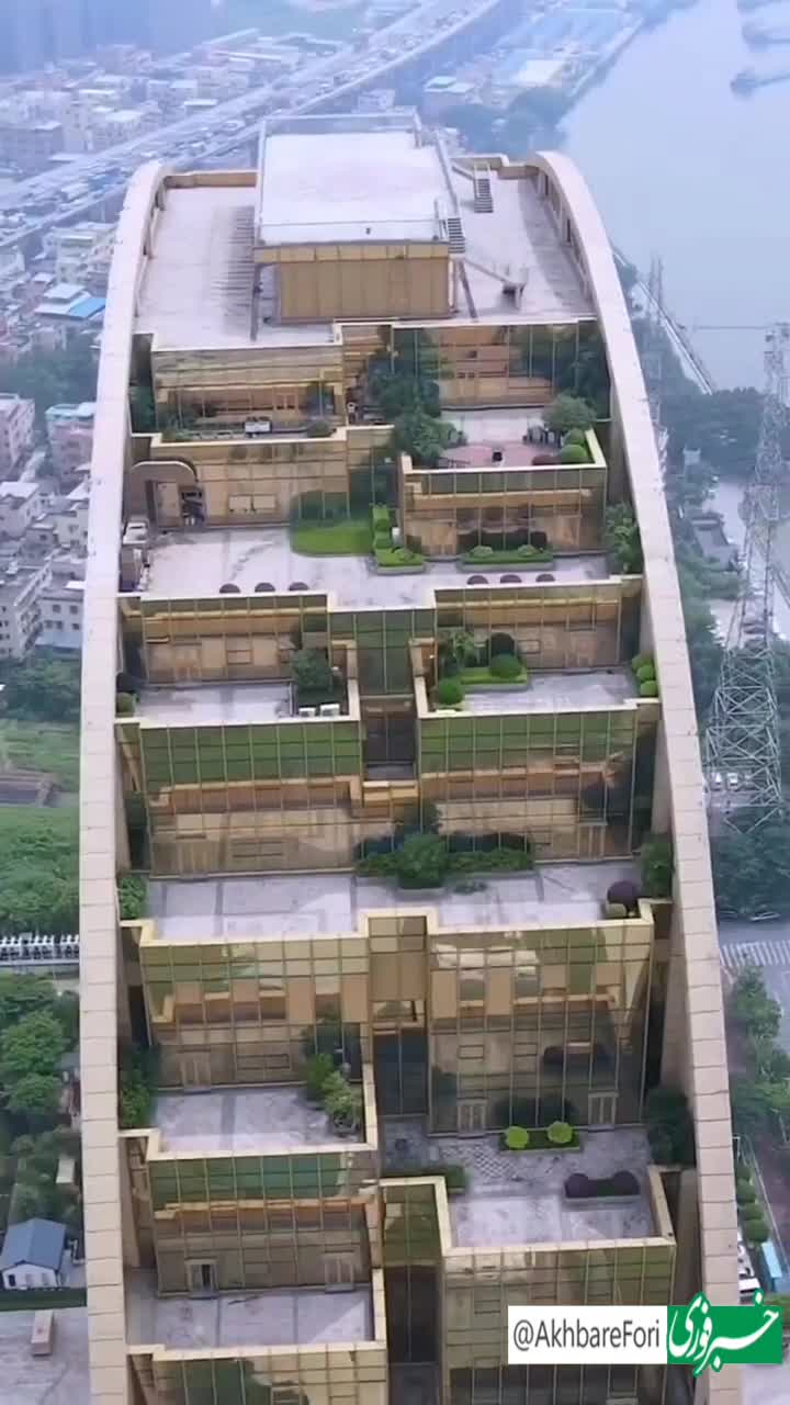   بلندترین ساختمان دایره‌ای‌شکل جهان در گوانگجو چین