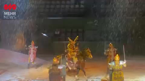   باراش شدید باران نمایش «رستم وسهراب» را متوقف کرد!