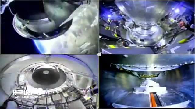   تصویری از لحظه الحاق ماهواره چمران به مدار زمین