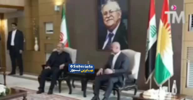   رفتارهای عجیب بافل طالبانی در دیدار با پزشکیان؛ فرستادن بوسه به پشت صحنه!