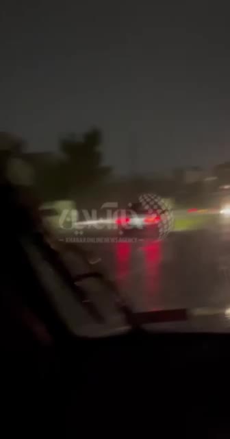   بارش شدید باران؛ دقایقی پیش در شهرک غرب ایوانک