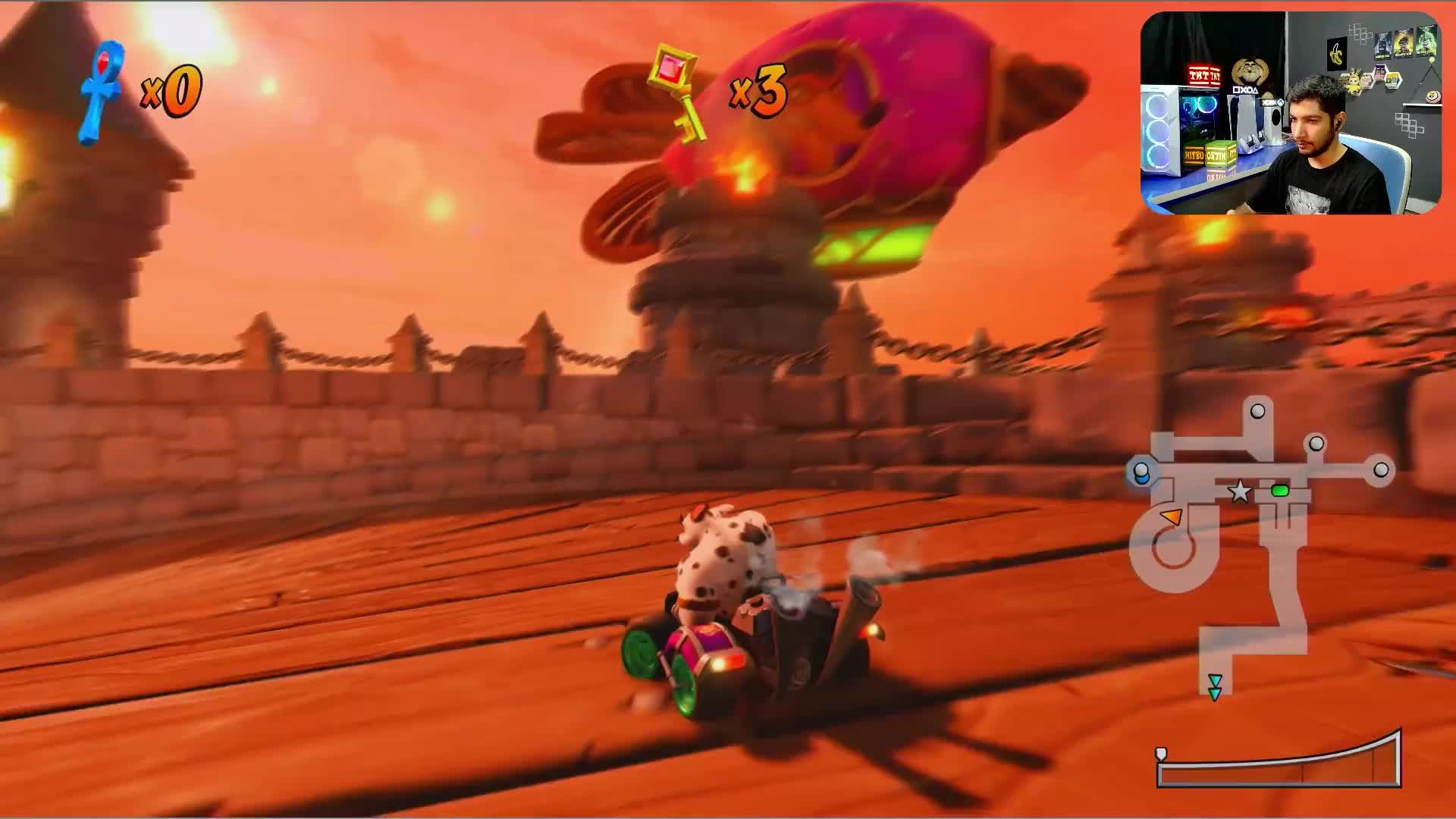 مسابقات دیوانه وار با کراش... بازی کراش ماشینی روی ایکس باکس #6