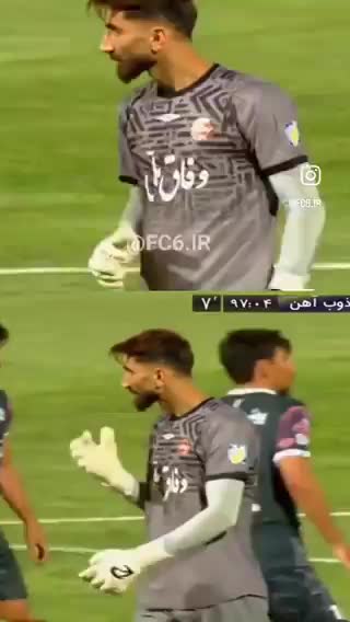   سوتی عجیب بیرانوند در بازی مقابل ذوب آهن؛ تف زدن به دستکش برای گلزنی روی دروازه حریف!