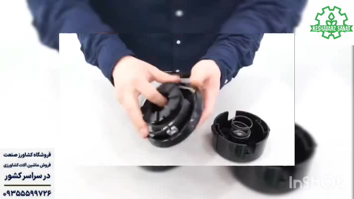 نحوه نصب نخ علفزن بر روی هد نخ - کشاورز صنعت