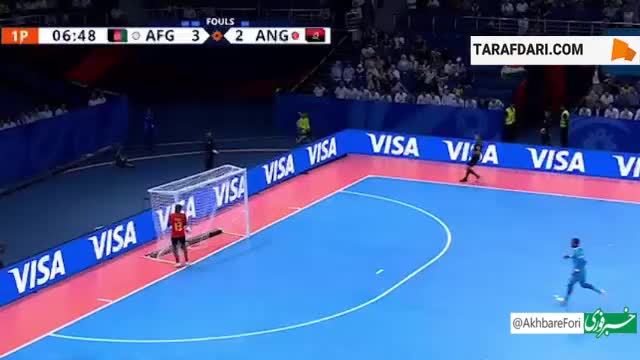   این گل مهارت بود یا شانس؟ گل دیدنی کاپیتان تیم ملی فوتسال افغانستان مقابل آنگولا