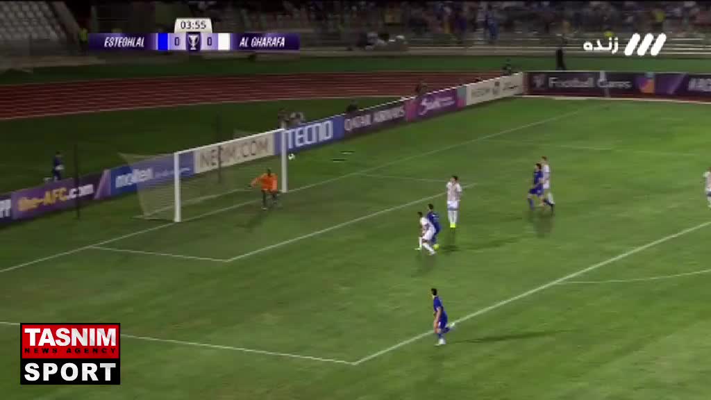   گل اول استقلال به الغرافه توسط ماشاریپوف