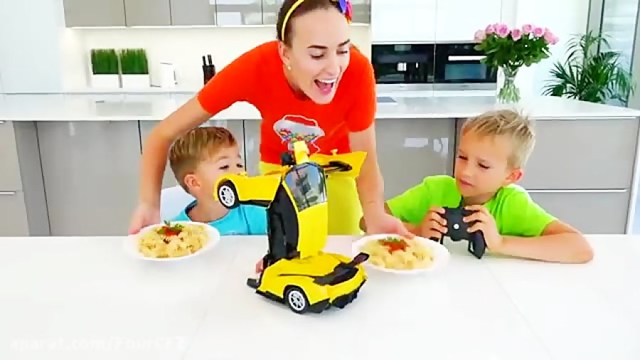 برنامه کودک ولاد و نیکیتا: ماشین اسباب بازی ربات