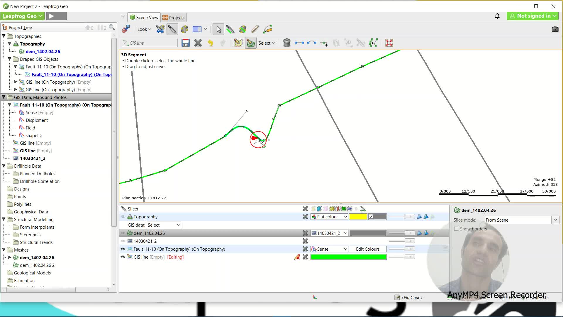 ادیت (ویرایش) خط ترسیم شده و استخراج داده های ساختاری