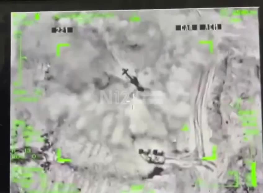   لحظه سقوط بالگرد بلک هاوک اسرائیل در رفح