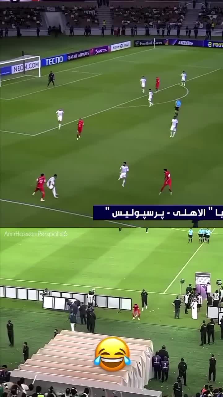   کل کل ارونوف با هواداران الاهلی