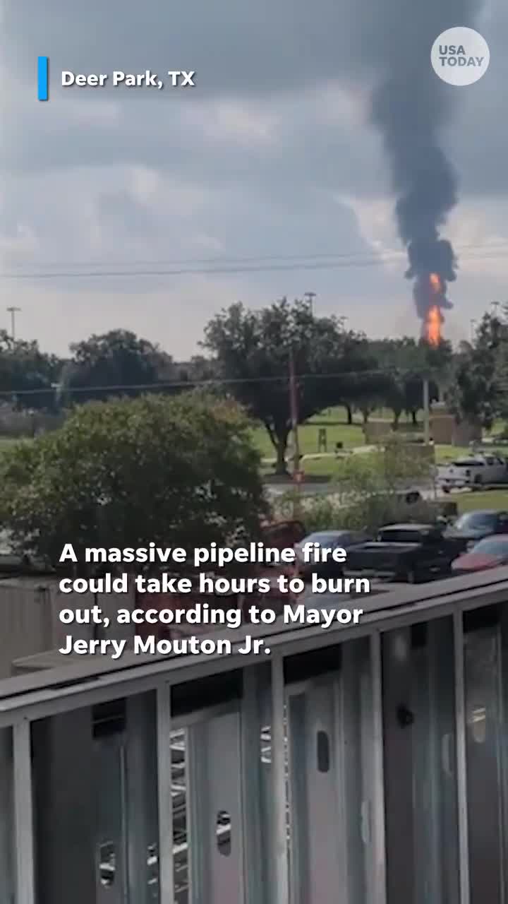   انفجار خط لوله گاز در نزدیکی هیوستون آمریکا