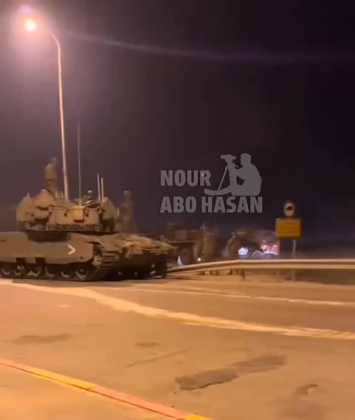   تصاویر تازه از انتقال تانک‌های اسرائیلی به مرز شمال