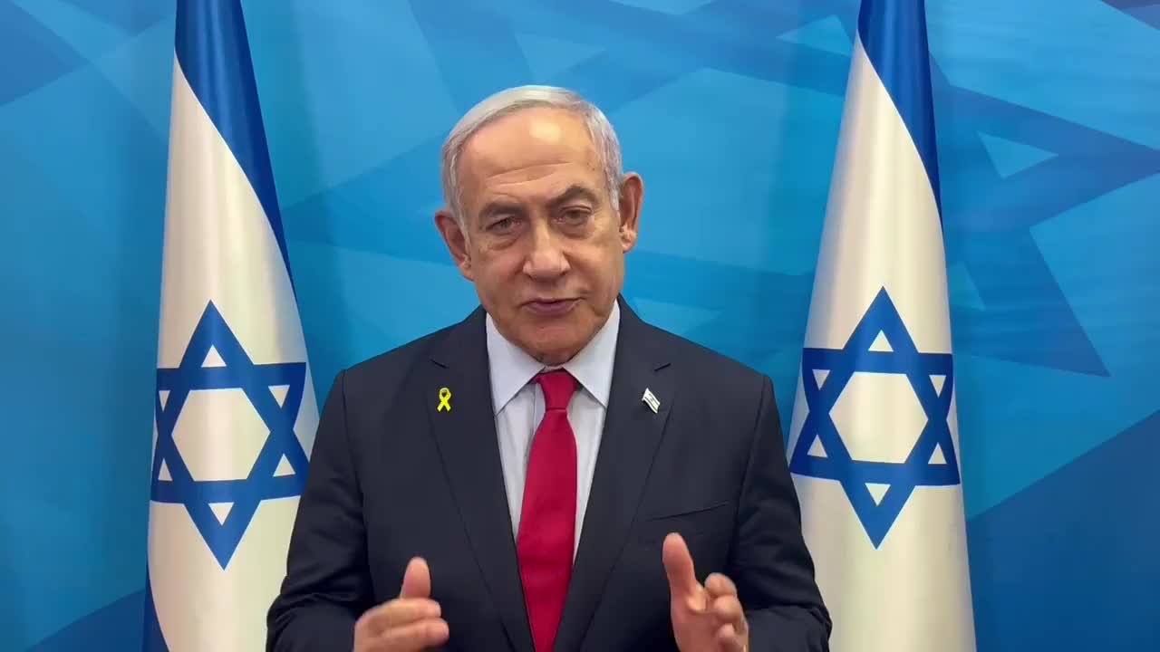   اولین پیغام ویدیویی نتانیاهو بعد از حملات تروریستی به لبنان