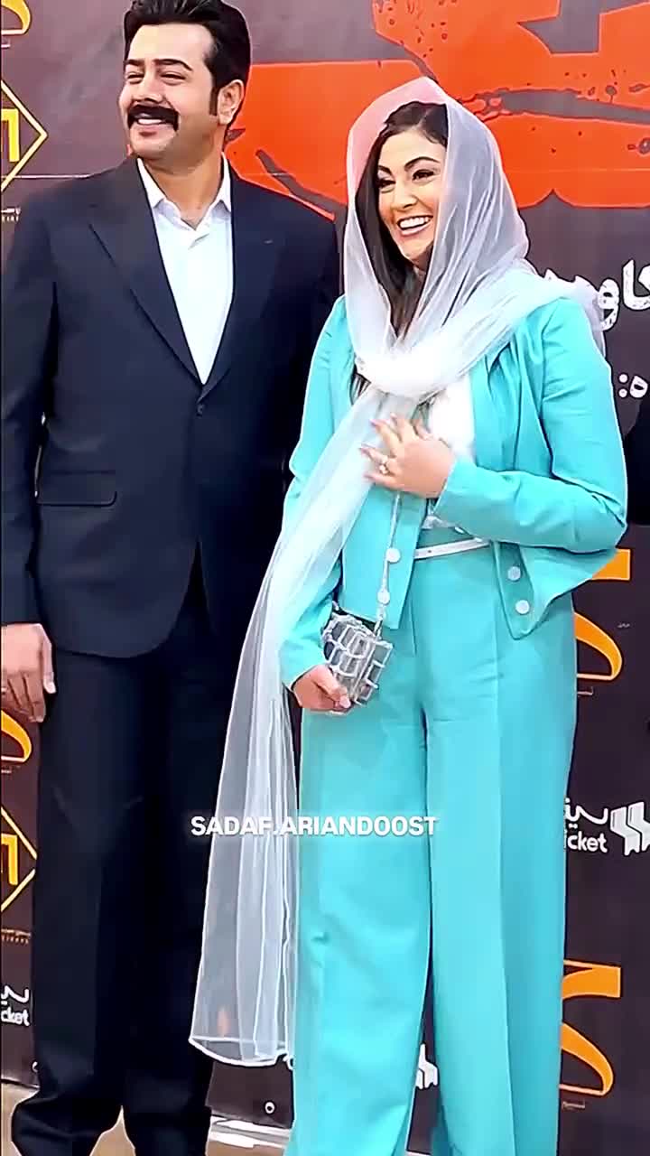   استایل شیک مریم مومن و سهیل قاصدی در اکران یک فیلم سینمایی