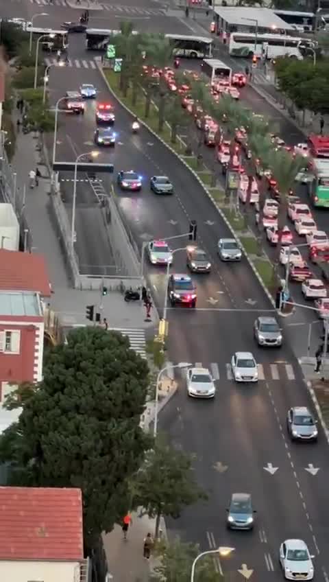    ورود کاروان حامل نتانیاهو به مجتمع امنیتی کریا