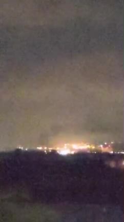   اصابت موشک و آتش‌سوزی در حوالی پایگاه هوایی رمات دیوید ارتش اسرائیل