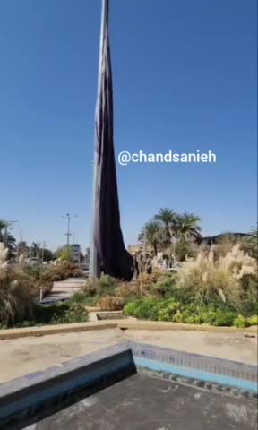   برافراشتن پرچم سیاه در سوگ معدنچیان در شهر طبس