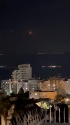   اولین تصاویر از شلیک موجی از پهپاد از عراق به سمت اسرائیل