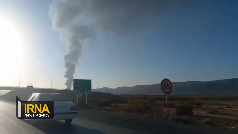   اولین تصاویر از انفجار برزگ در یک کارگاه صنعتی و تولیدی در گرمسار