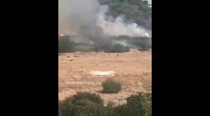   اولین تصاویر از آتش‌سوزی در خیابان جوزانی دریاچه چیتگر