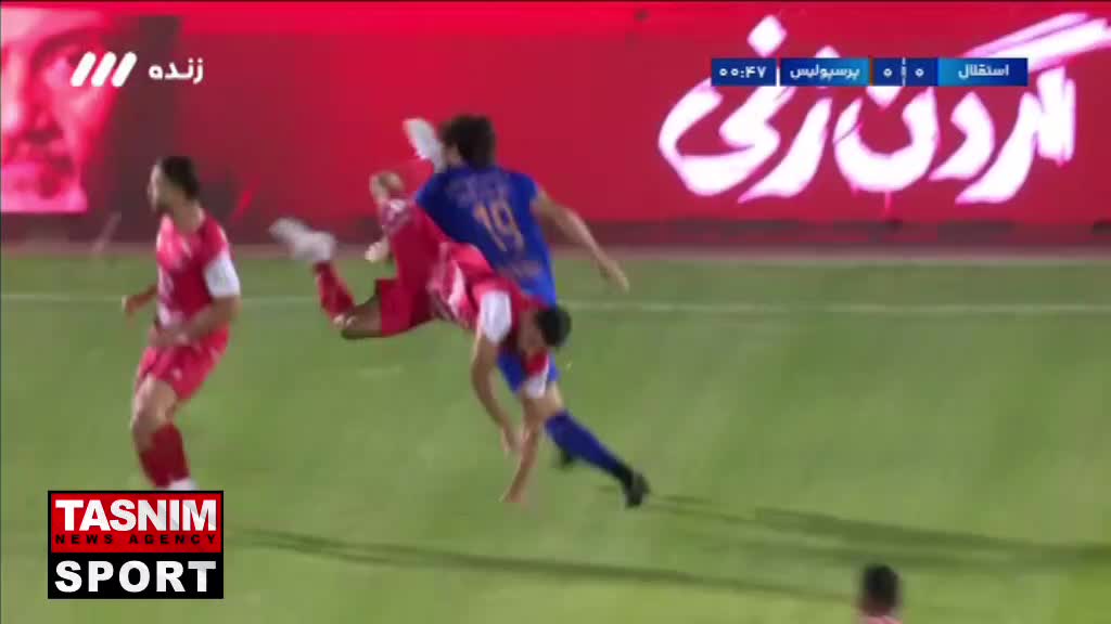   شکستن سر بلانکو در دقایق ابتدایی دربی طی برخورد ناخواسته با میلاد محمدی