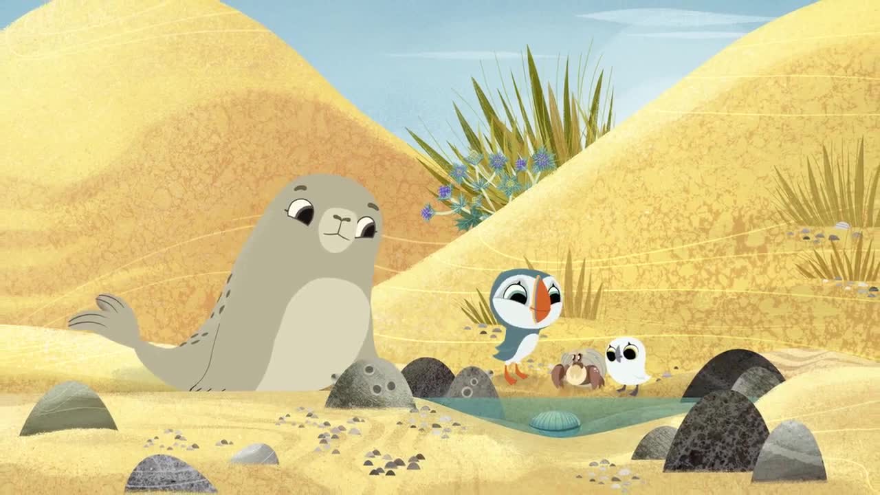 انیمیشن صخره پافین ها Puffin Rock - فصل 2 قسمت 7