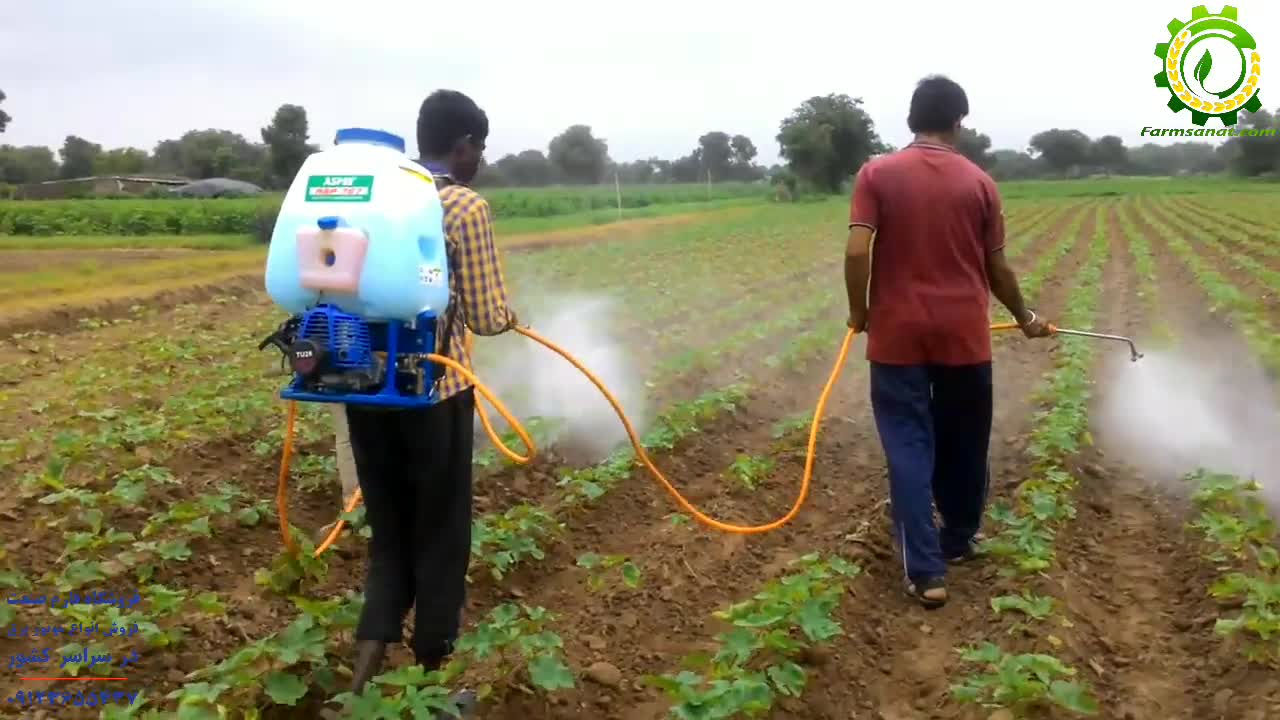 سمپاش پشتی موتوری - فارم صنعت