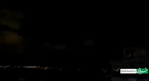   لحظه فرود موشک در نهاریا در شمال اسرائیل