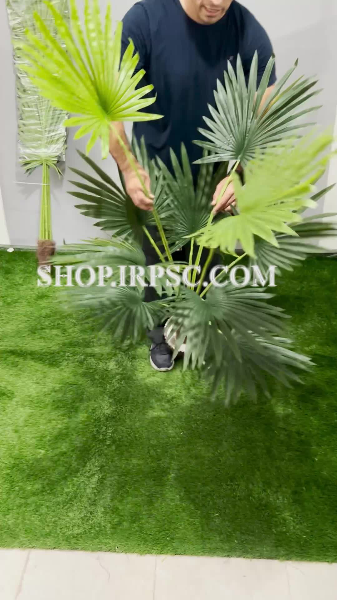انواع درختچه مصنوعی نخل پالم 10 برگ | فروشگاه ملی