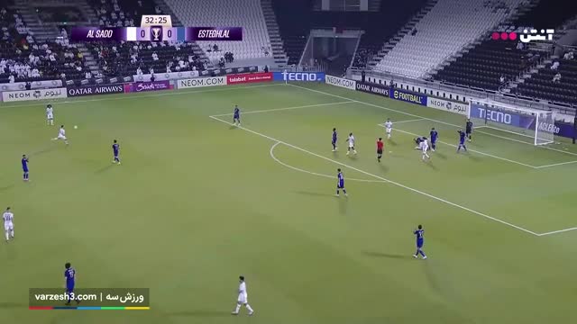 ویدیوی از لحظه فرصت‌سوزی السد برای گل و اعلام آفساید توسط داور
