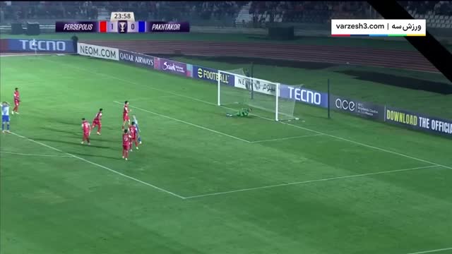 فیلم از شوت سرکش بازیکن پاختاکور و سیو تک‌دست تماشایی گندوز