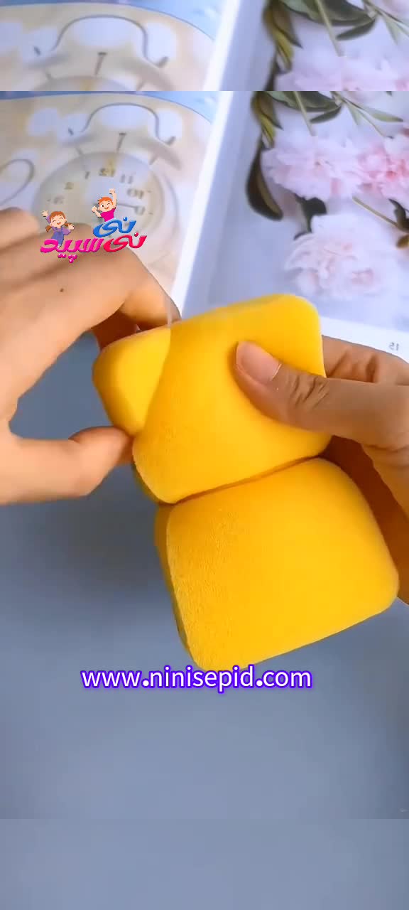 کاردستی خرس با اسفنج