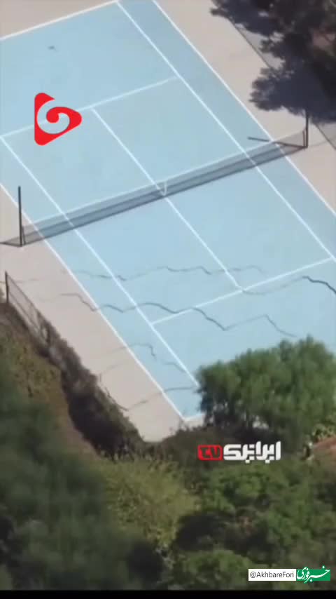   صحنه هایی مهیب از فرونشست زمین در شهر لس آنجلس آمریکا