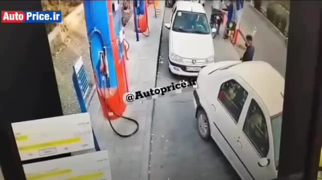   شیوه شوکه‌کننده دزدی از زن‌ها در یک پمپ بنزین در قم