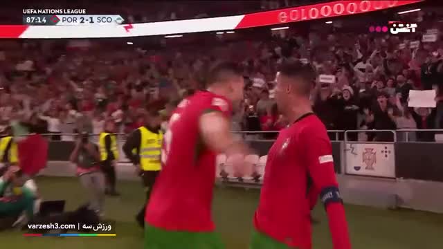 رونالدو کماکان در اوج ؛ گل دوم پرتغال به اسکاتلند توسط رونالدو
