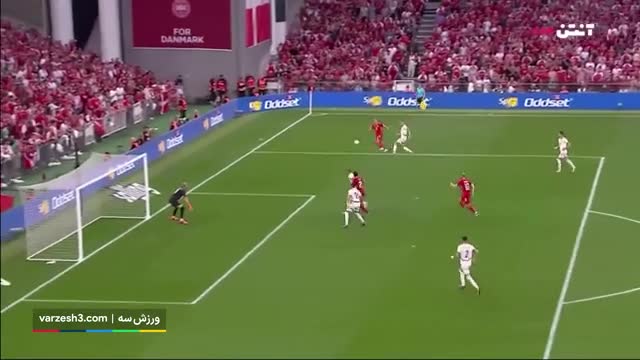 کلیپی از برگردون زدن پولسن؛ گل دوم دانمارک به صربستان