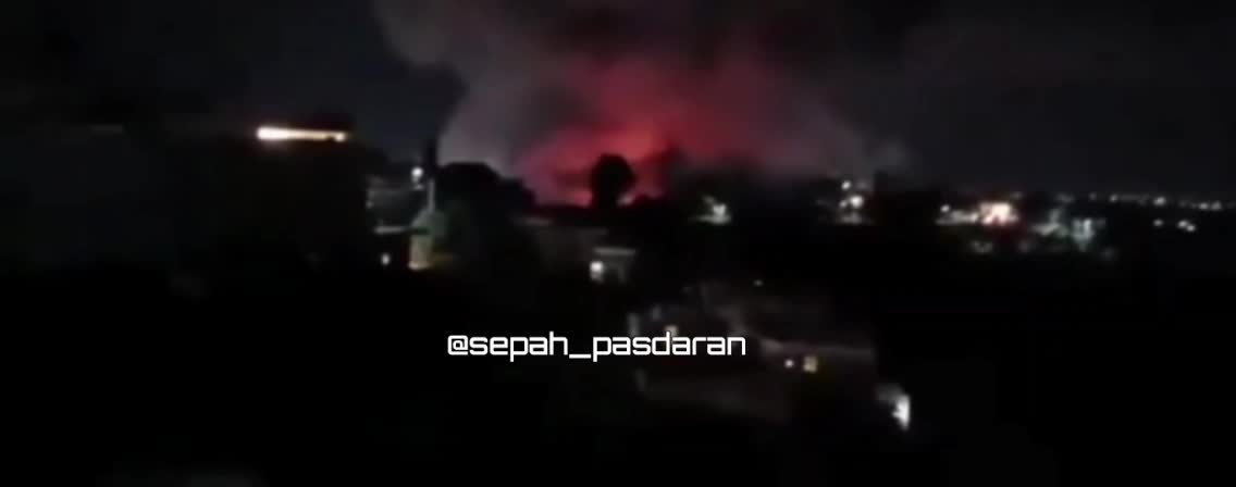   اولین فیلم از محل انفجار و حمله جنگنده‌های اسرائیلی در طرطوس