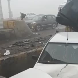   تصادف زنجیره‌ای بامداد امروز در اتوبان پیامبر اعظم تبریز