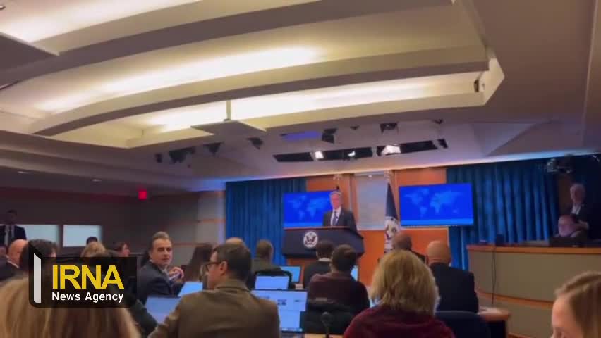   قطع سخنان بلینکن در اعتراض به سیاست‌ آمریکا در حمایت از اسرائیل