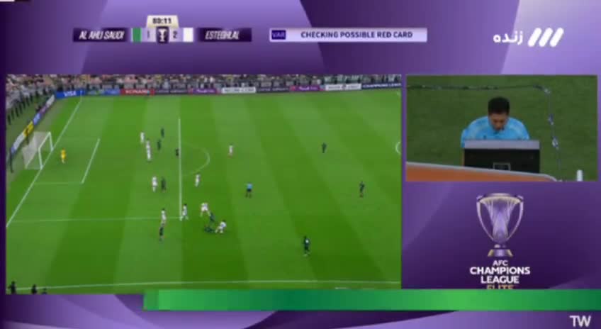   این حرکت باعث محرومیت بازیکن استقلال توسط AFC شد