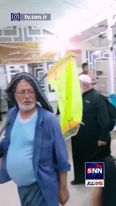 حضور شهید علی رازینی در مراسم پیاده روی اربعین حسینی سال ١۴٠١