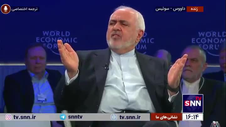   حرف‌های جالب ظریف در اجلاس داووس درباره ترامپ و جان بولتن