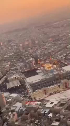  تصویر هوایی از کاظمین در روز شهادت امام کاظم
