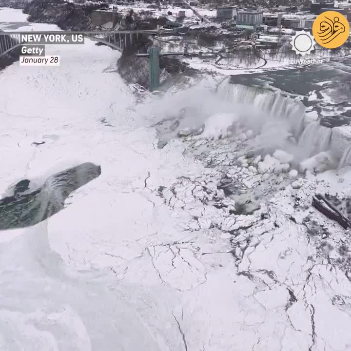  آبشار نیاگارا یخ زد