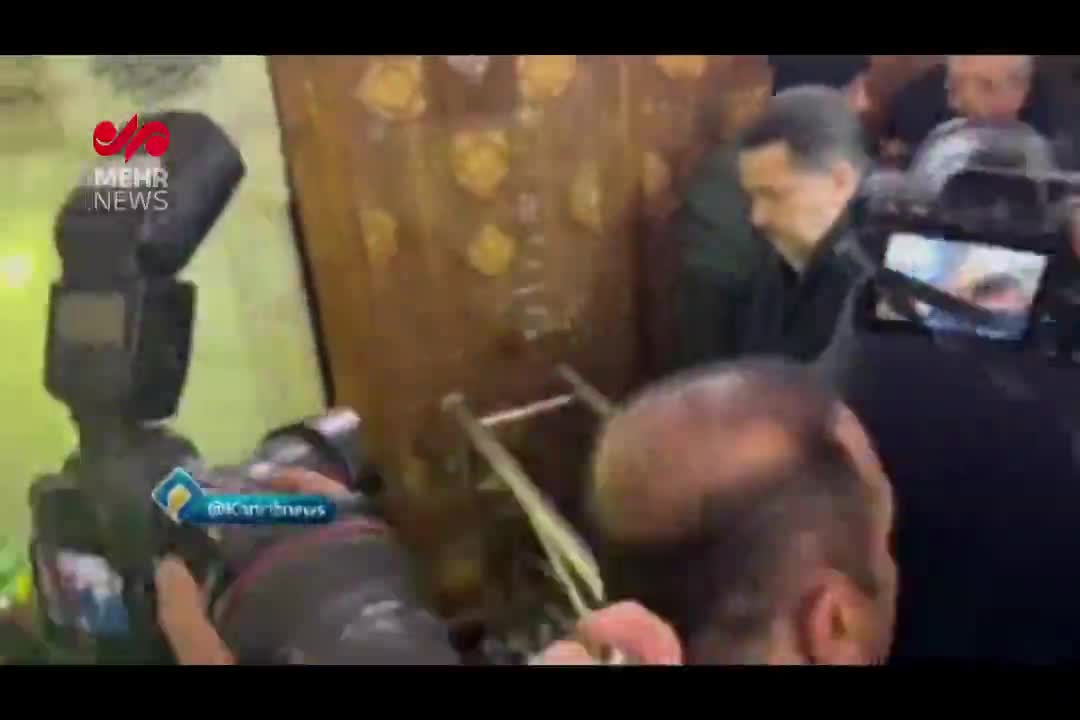   حضور نخست وزیر عراق بر سر مزار آیت الله شهید رئیسی