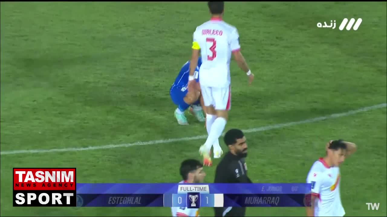   ناراحتی بازیکنان استقلال بعد از باخت مقابل المحرق بحرین