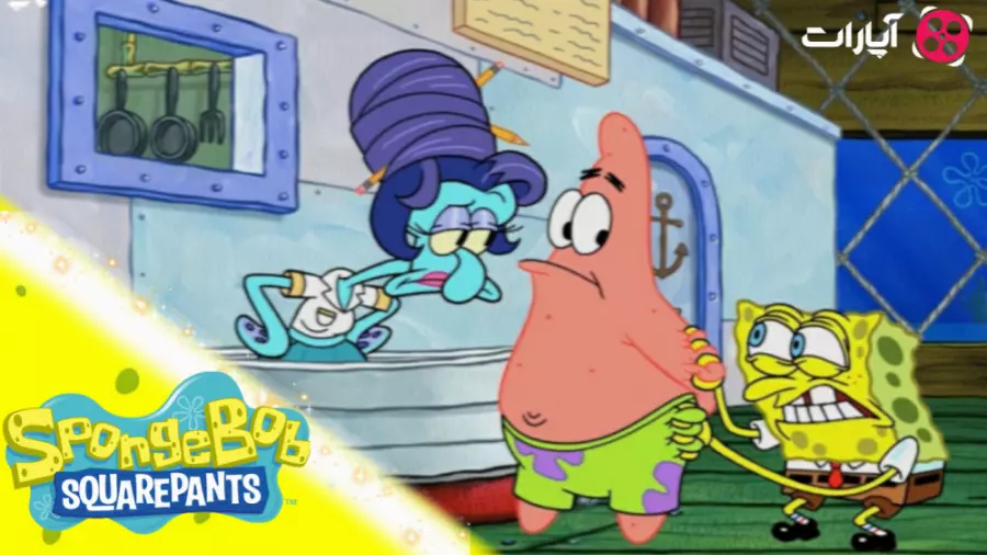 کارتون باب اسفنجی در رستوران شبانه خرچنگ | جدیدترین ماجراجویی دوبله فارسی