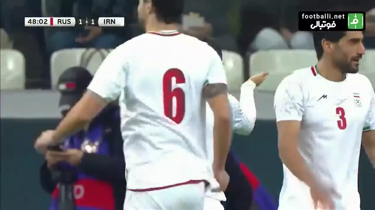   گل اول ایران به روسیه توسط امیرحسین حسین‌زاده