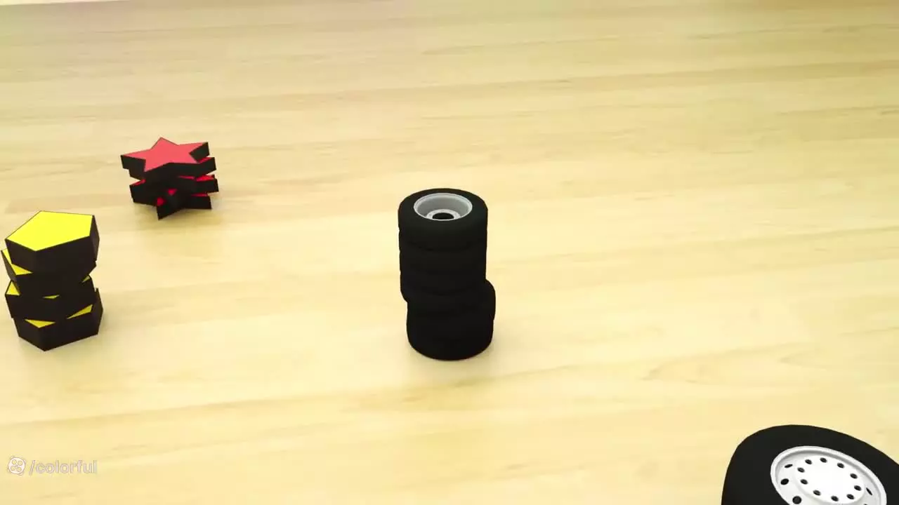 ماشین اسباب بازی کودکانه :: کارتون ماشین بازی :: ماشین های رنگی :: ماشین کودکانه